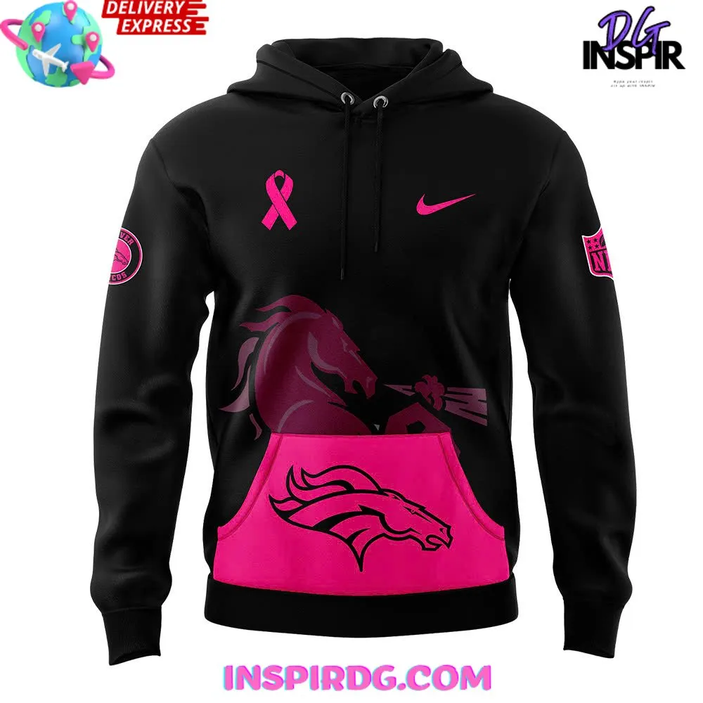 -Denver Broncos NFL Crucial Catch Breast Cancer 2024 Hoodie