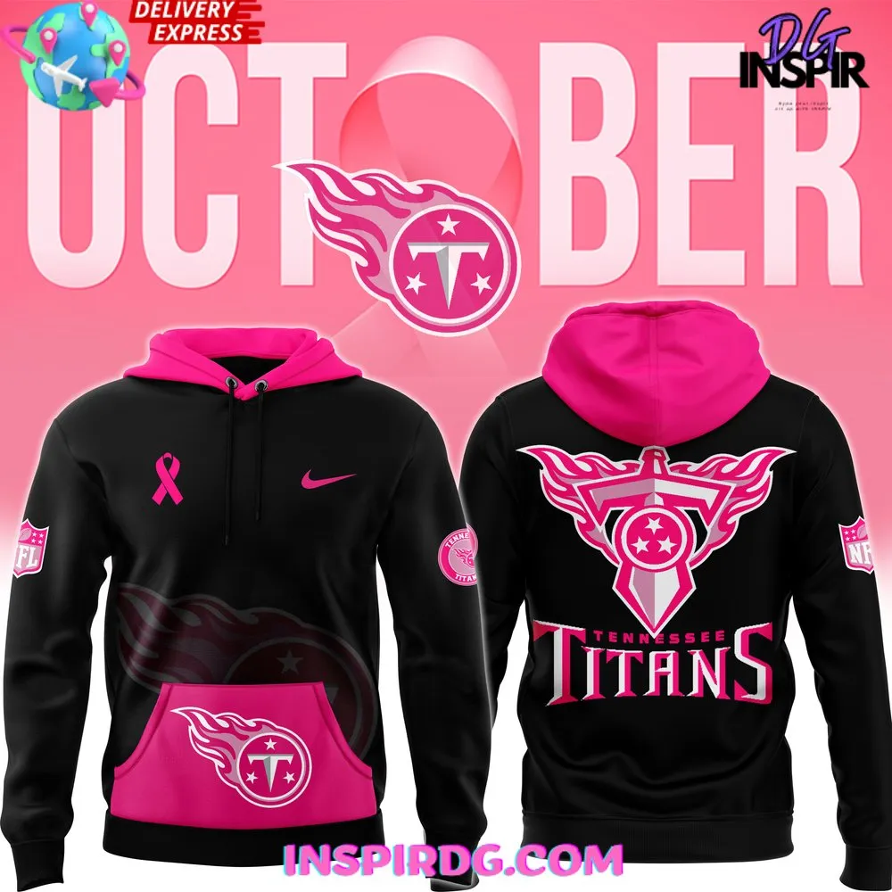 -Tennessee Titans NFL Crucial Catch Breast Cancer 2024 Hoodie