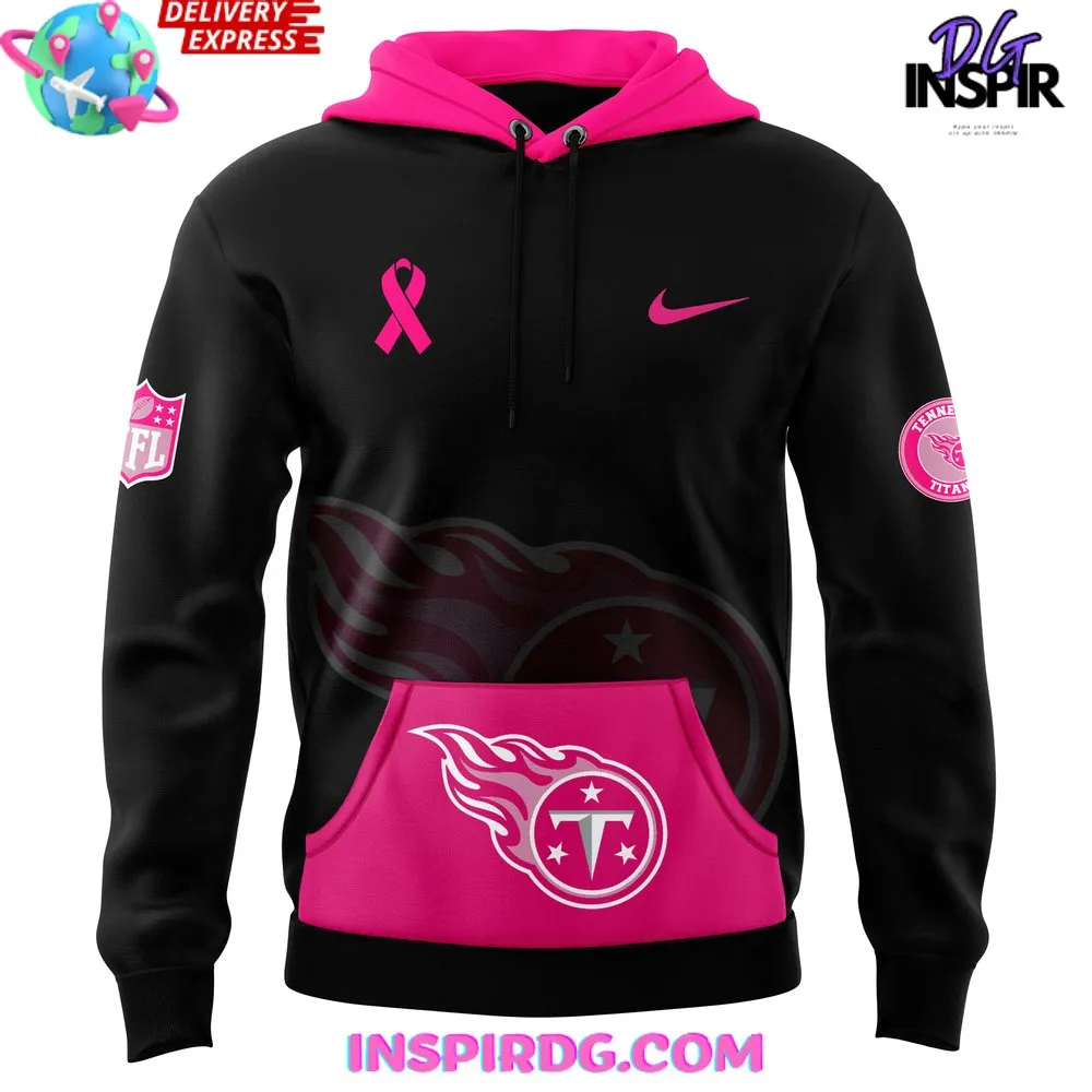 -Tennessee Titans NFL Crucial Catch Breast Cancer 2024 Hoodie