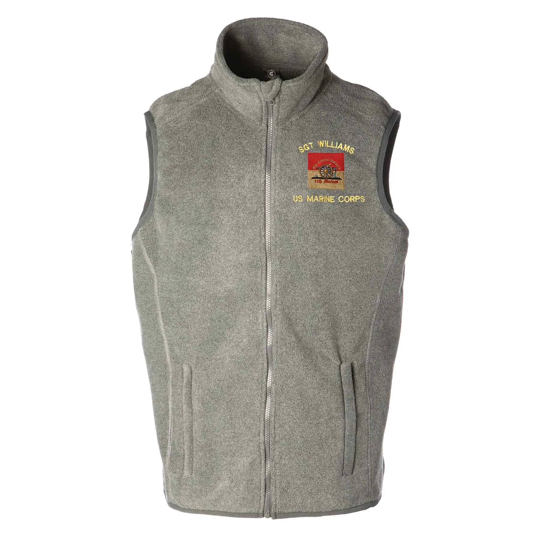 11th Marines Regimental Embroidered Fleece Vest