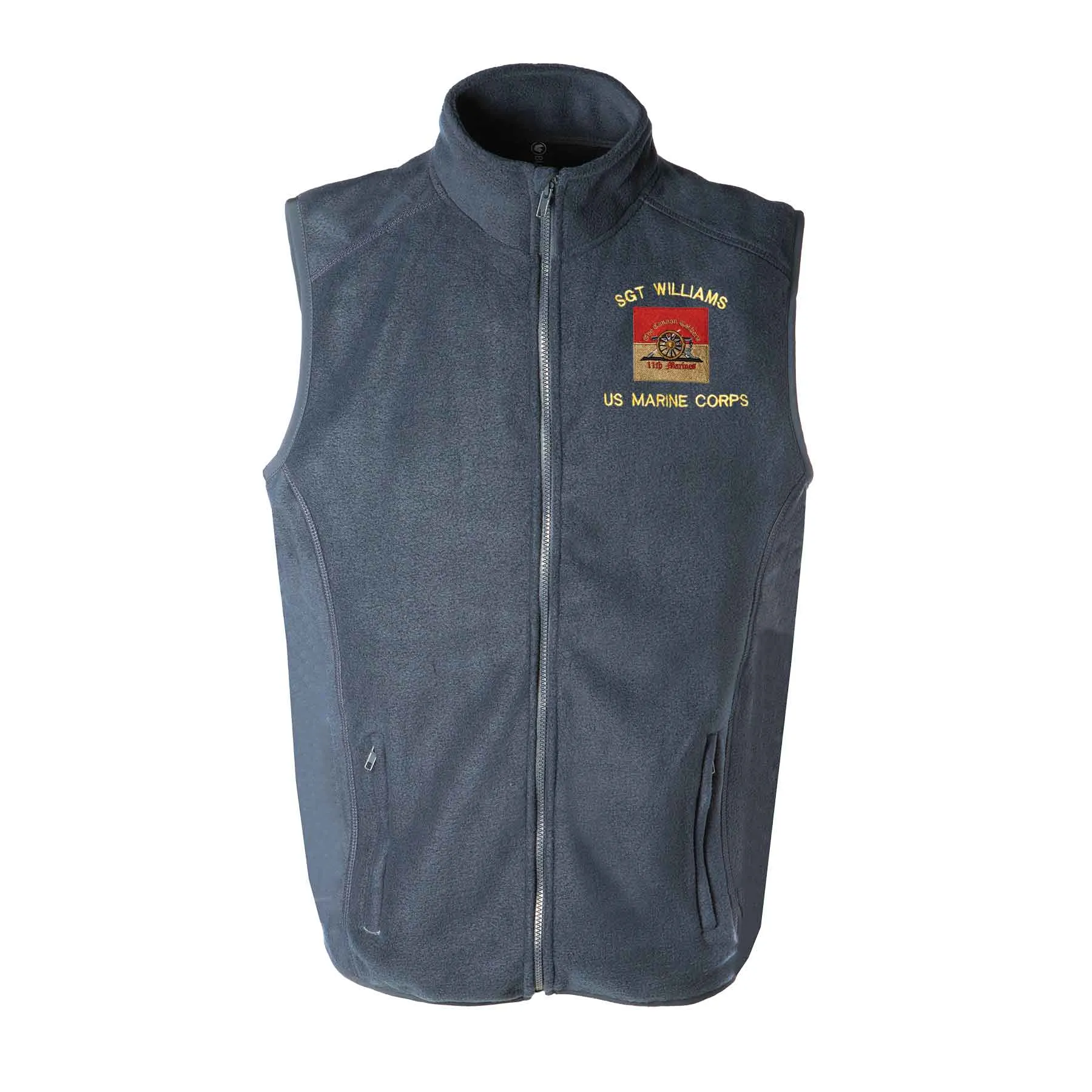 11th Marines Regimental Embroidered Fleece Vest