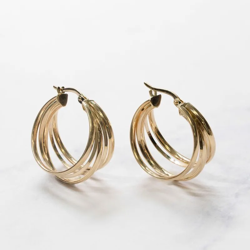 14K Gold Hoop Earrings