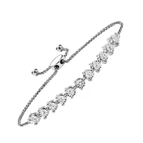 14KT WHITE GOLD DIAMOND (1/5CTW) BRACELET