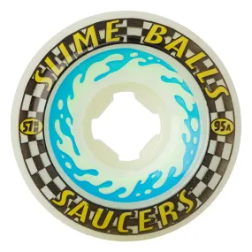 57mm Saucers 95a Slime Balls Skateboard Wheels