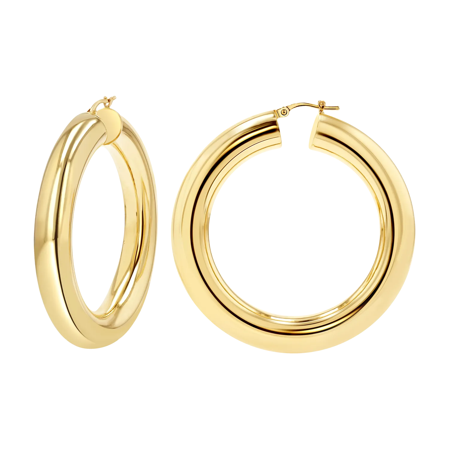 8mm Extra Grand Tube Hoop Earrings