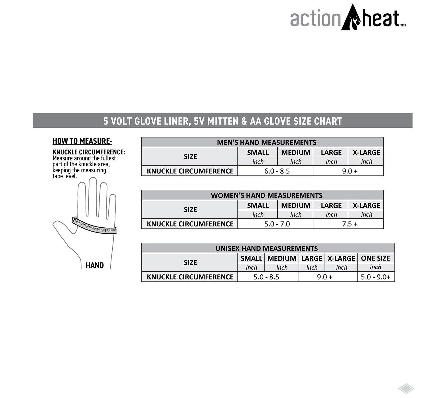 ActionHeat Women's AA Battery Heated Snow Gloves