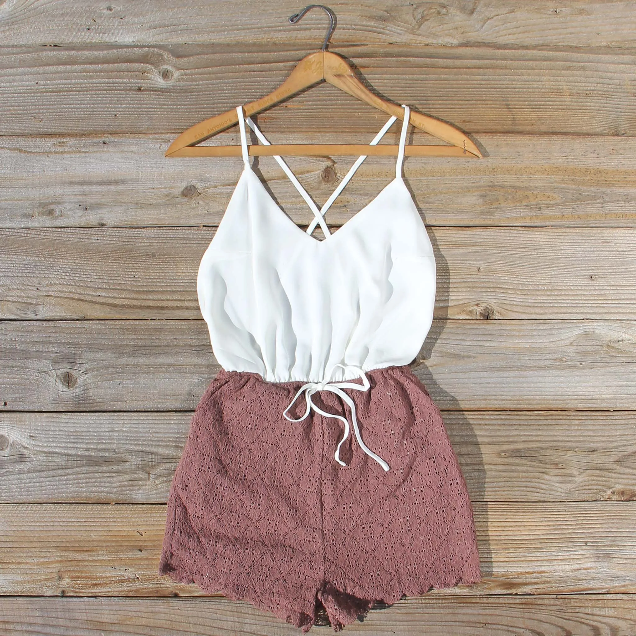 Adobe Lace Romper