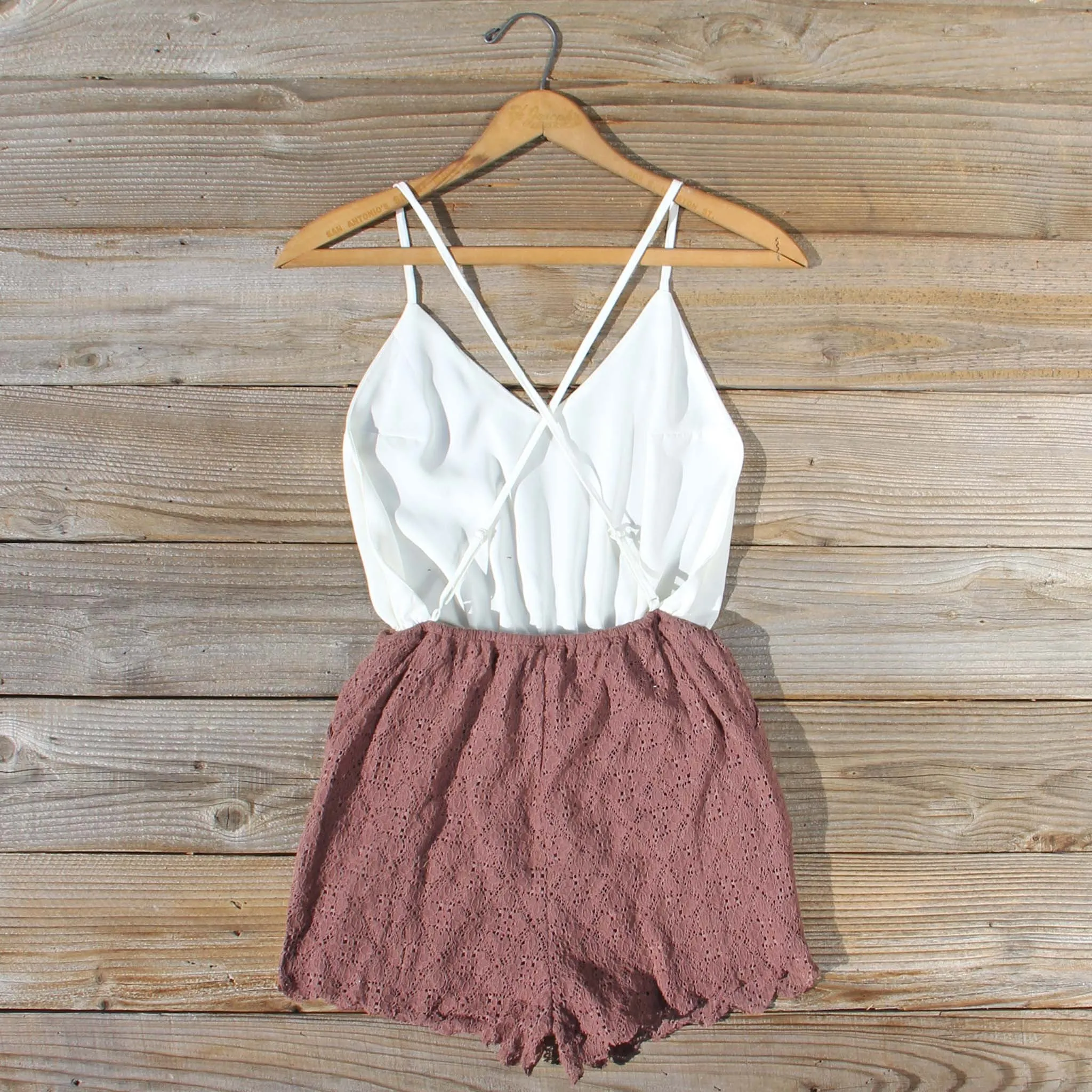 Adobe Lace Romper