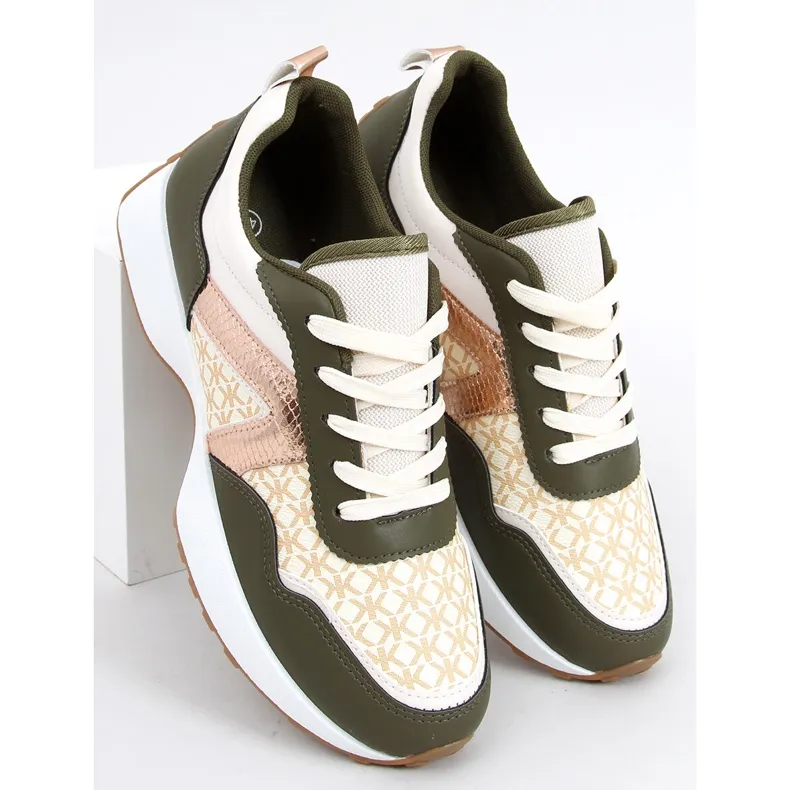 Akira Green Trainers beige