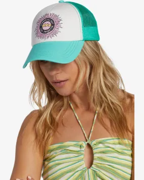 Aloha Forever Trucker Hat - Bright Lagoon