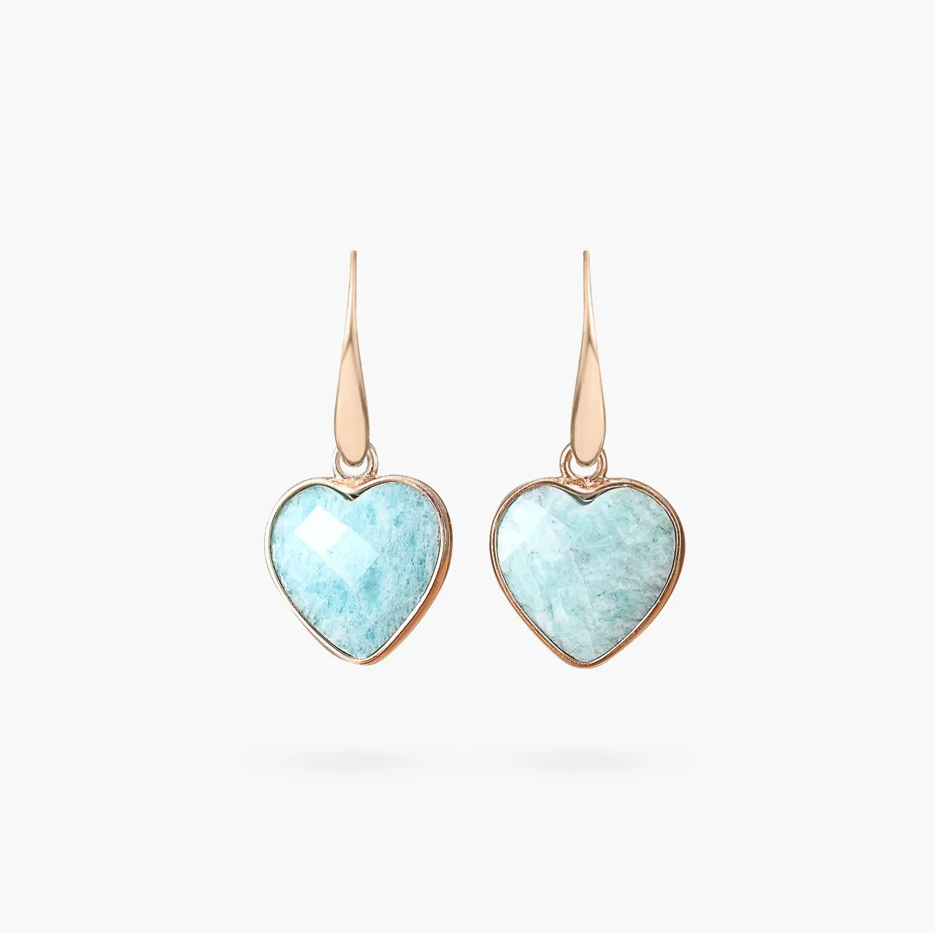 Amazonite Love Teardrop Earrings