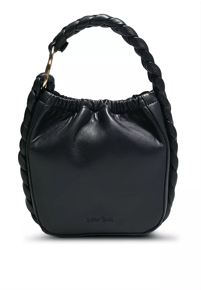 & Other Stories Braided Leather Bucket Bag