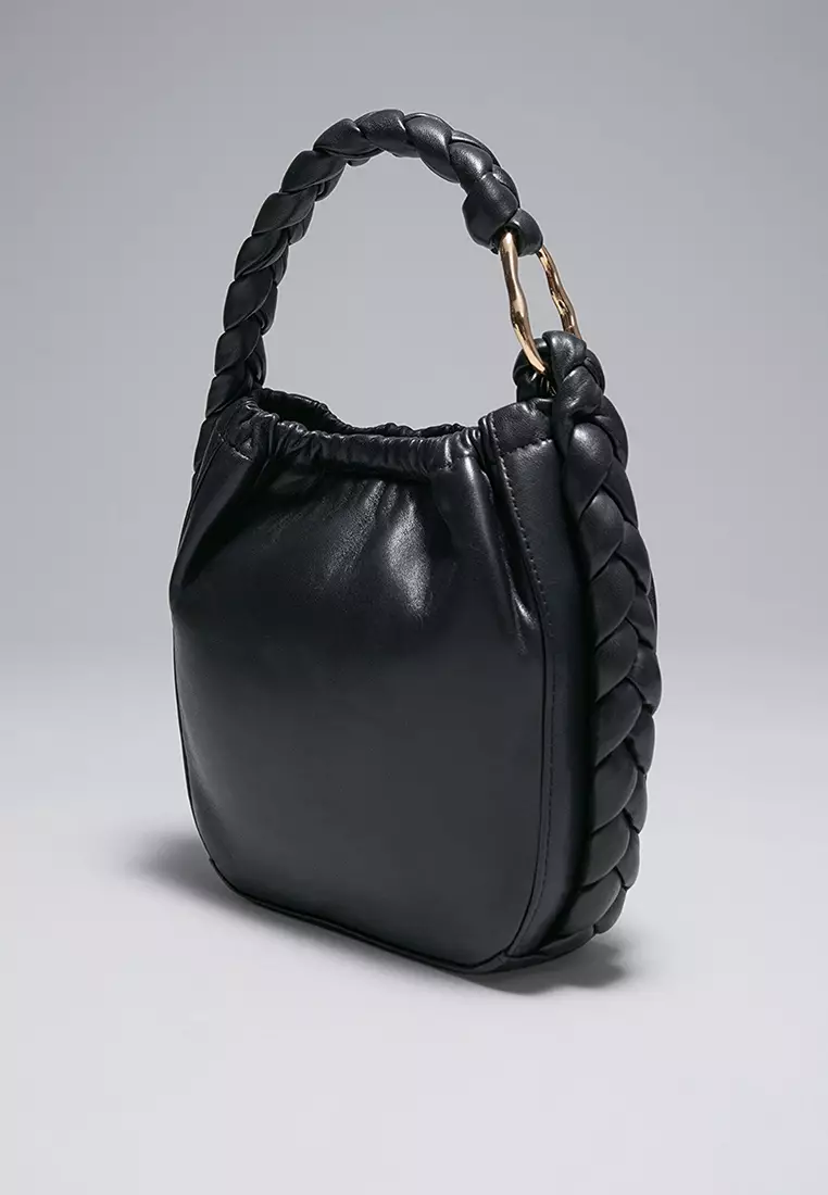 & Other Stories Braided Leather Bucket Bag