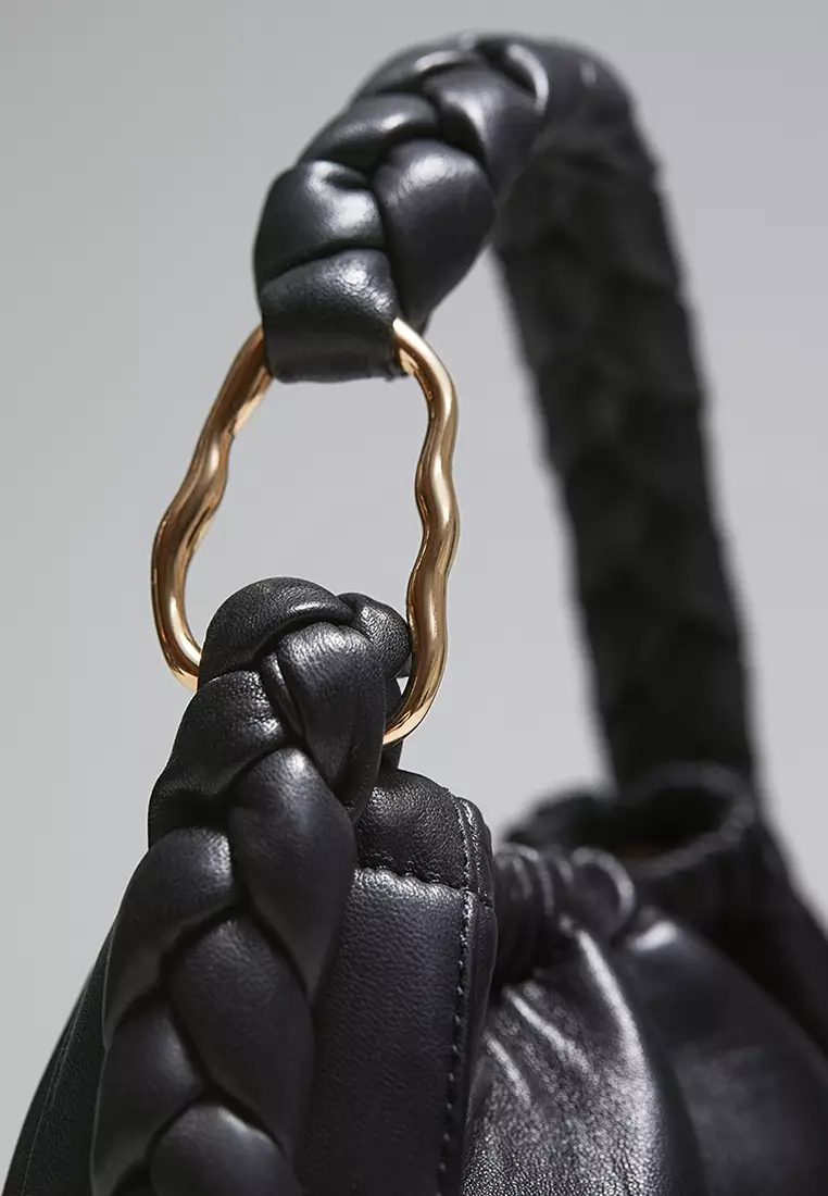 & Other Stories Braided Leather Bucket Bag