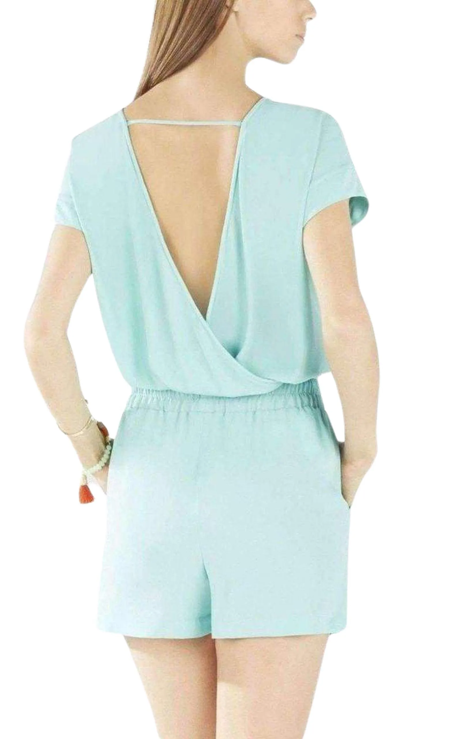 Angella Layered-Back Romper