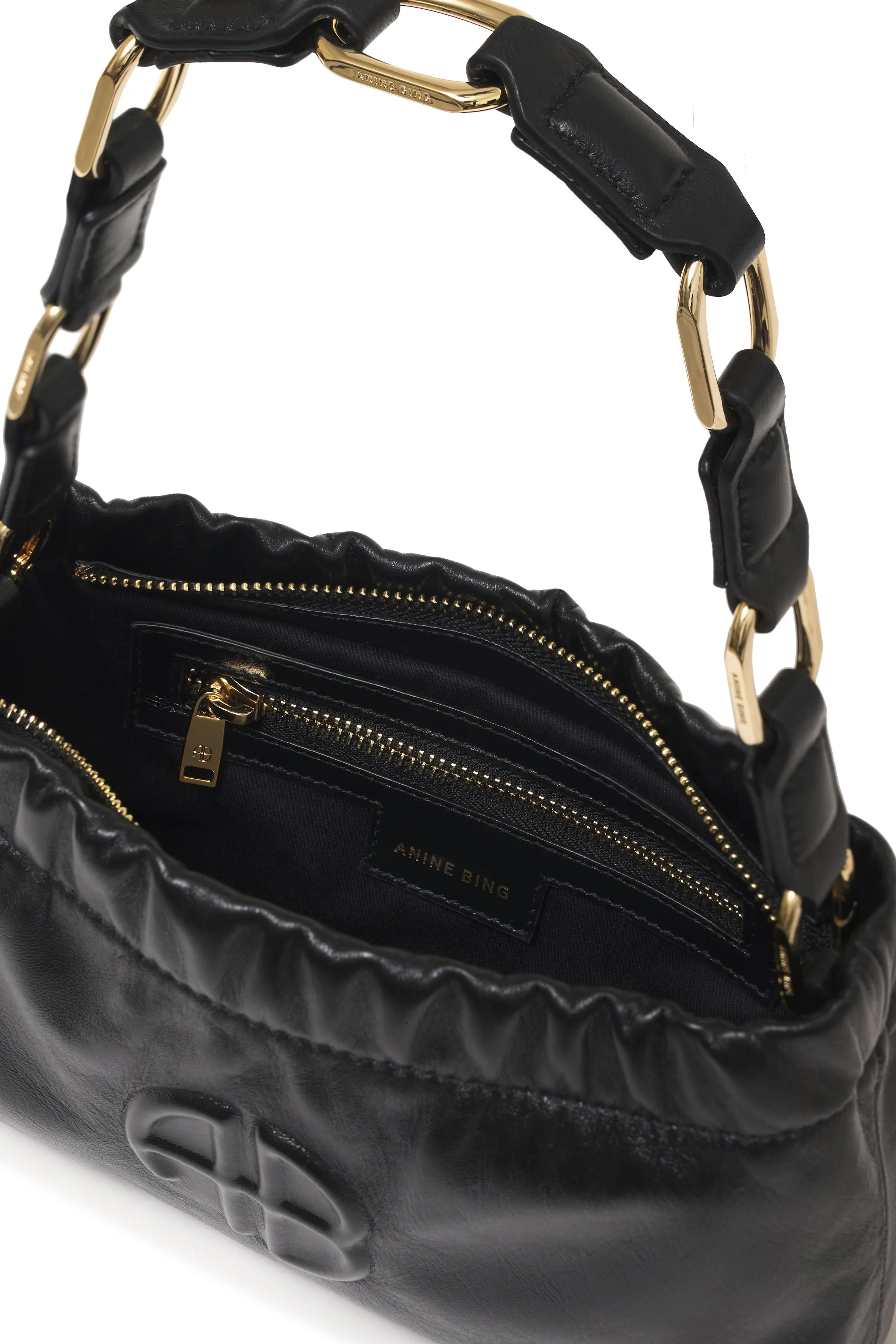  Anine Bing      Small Kate Shoulder Bag - Black 