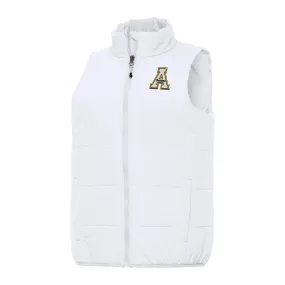 Antigua Appalachian State Mountaineers Women's White Experience Full-Zip Vest