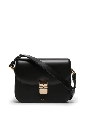 A.P.C.  Grace small leather bag - Black