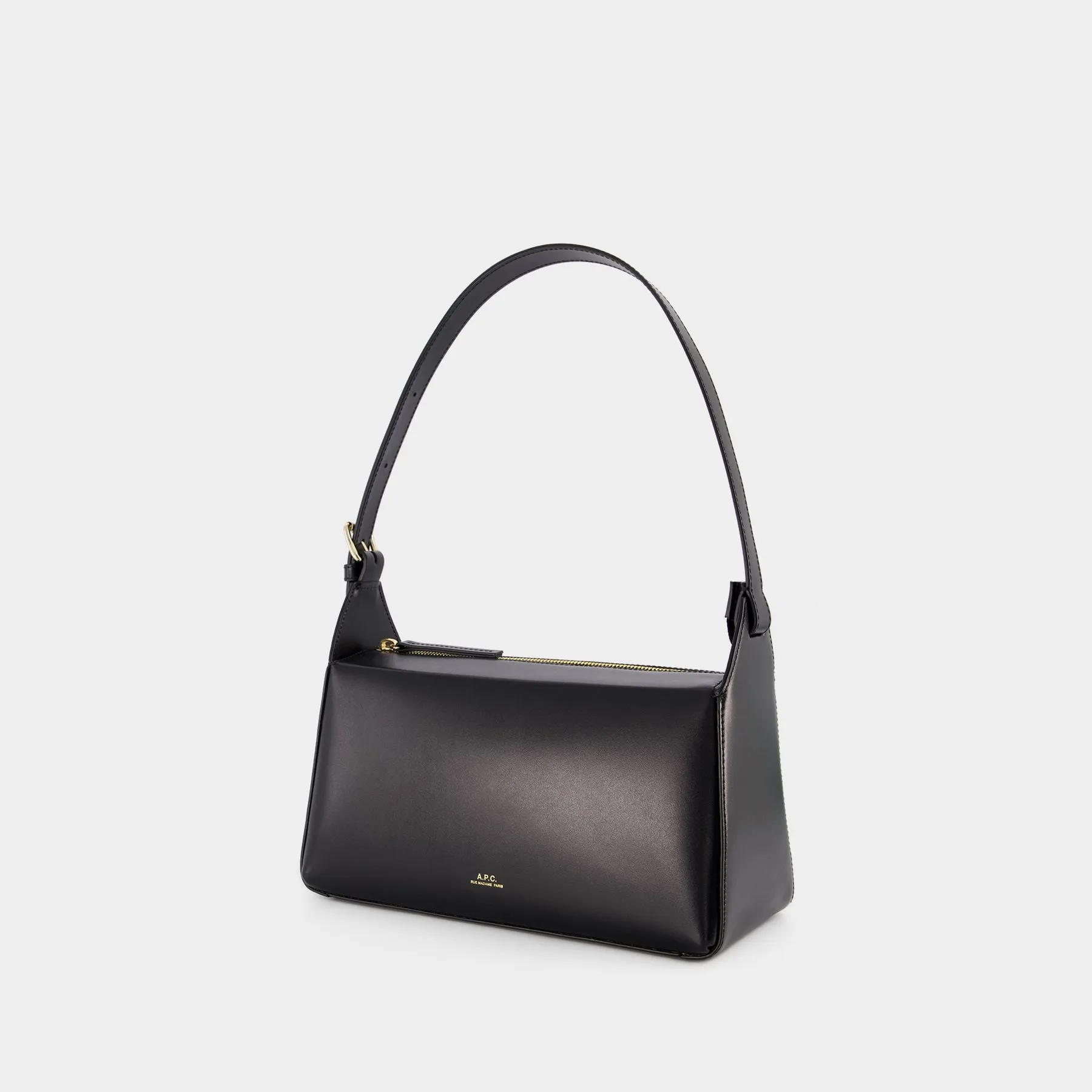 A.P.C.  Virginie Hobo Bag - A.P.C - Leather - Black