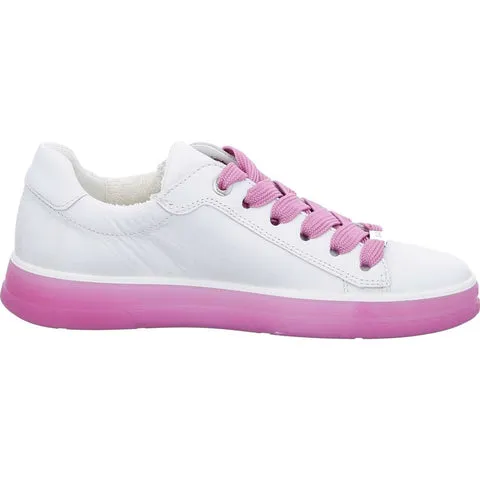 Ara Womens Florence Sneakers - Weiss/ Pink