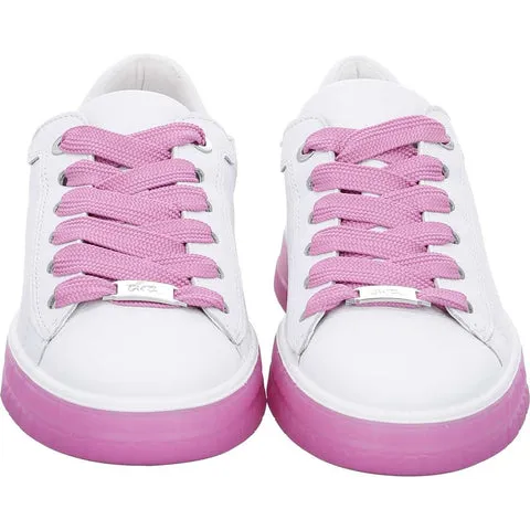 Ara Womens Florence Sneakers - Weiss/ Pink