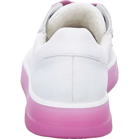 Ara Womens Florence Sneakers - Weiss/ Pink