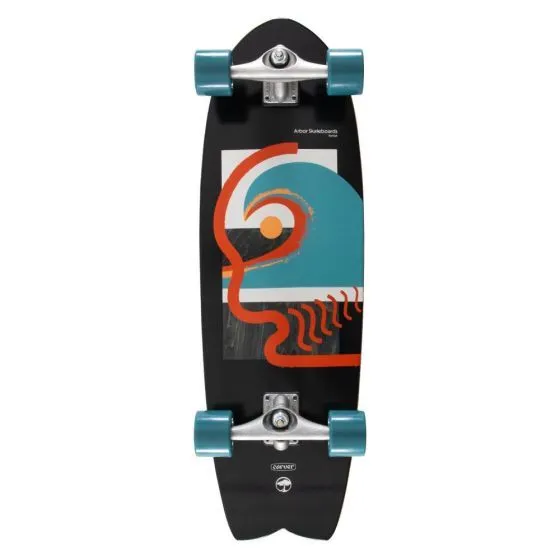 Arbor Carver CX Surfskate Fat Fish Complete Skateboard