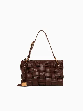 AREZZO Artsy Organic Shoulder Bag Brown