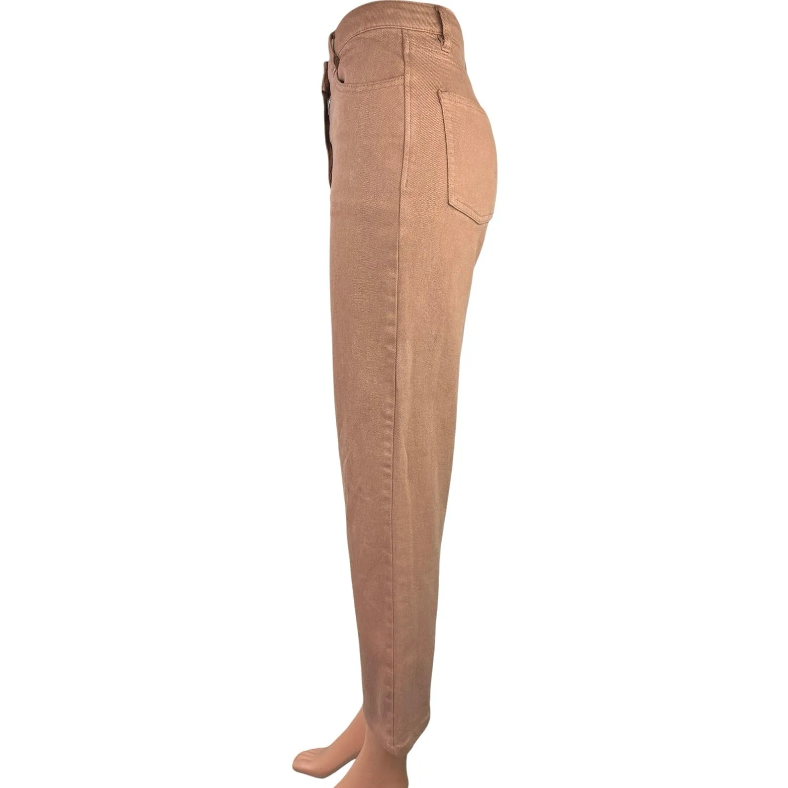 Aritzia Wilfred Free Tan Straight Leg High Rise Cropped Casual Pants Size 0