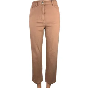 Aritzia Wilfred Free Tan Straight Leg High Rise Cropped Casual Pants Size 0