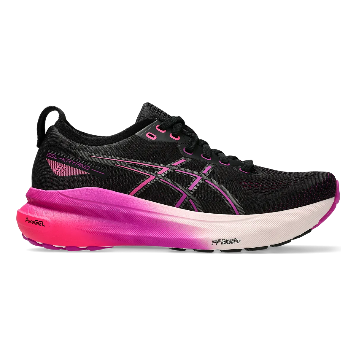 Asics Gel Kayano 31 - Black - Bold Magenta