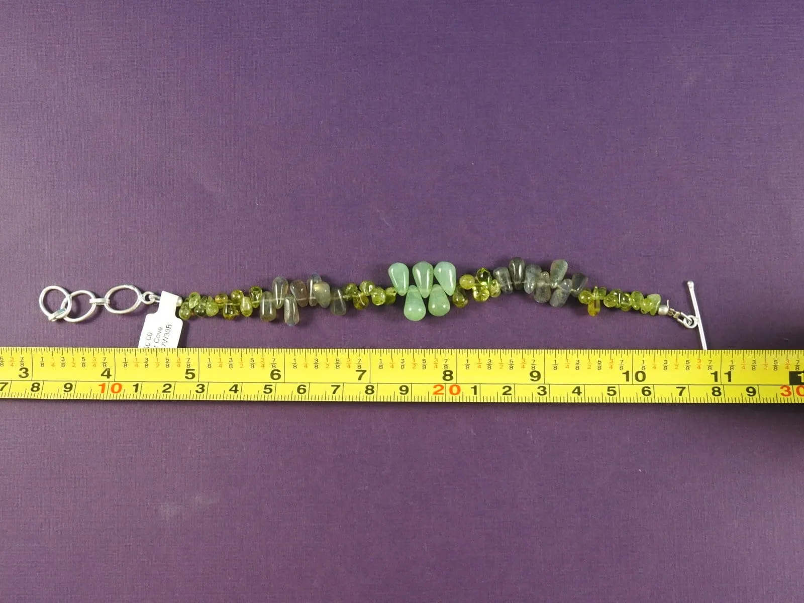 Aventurine Labradorite Peridot Bracelet CLOSEOUT