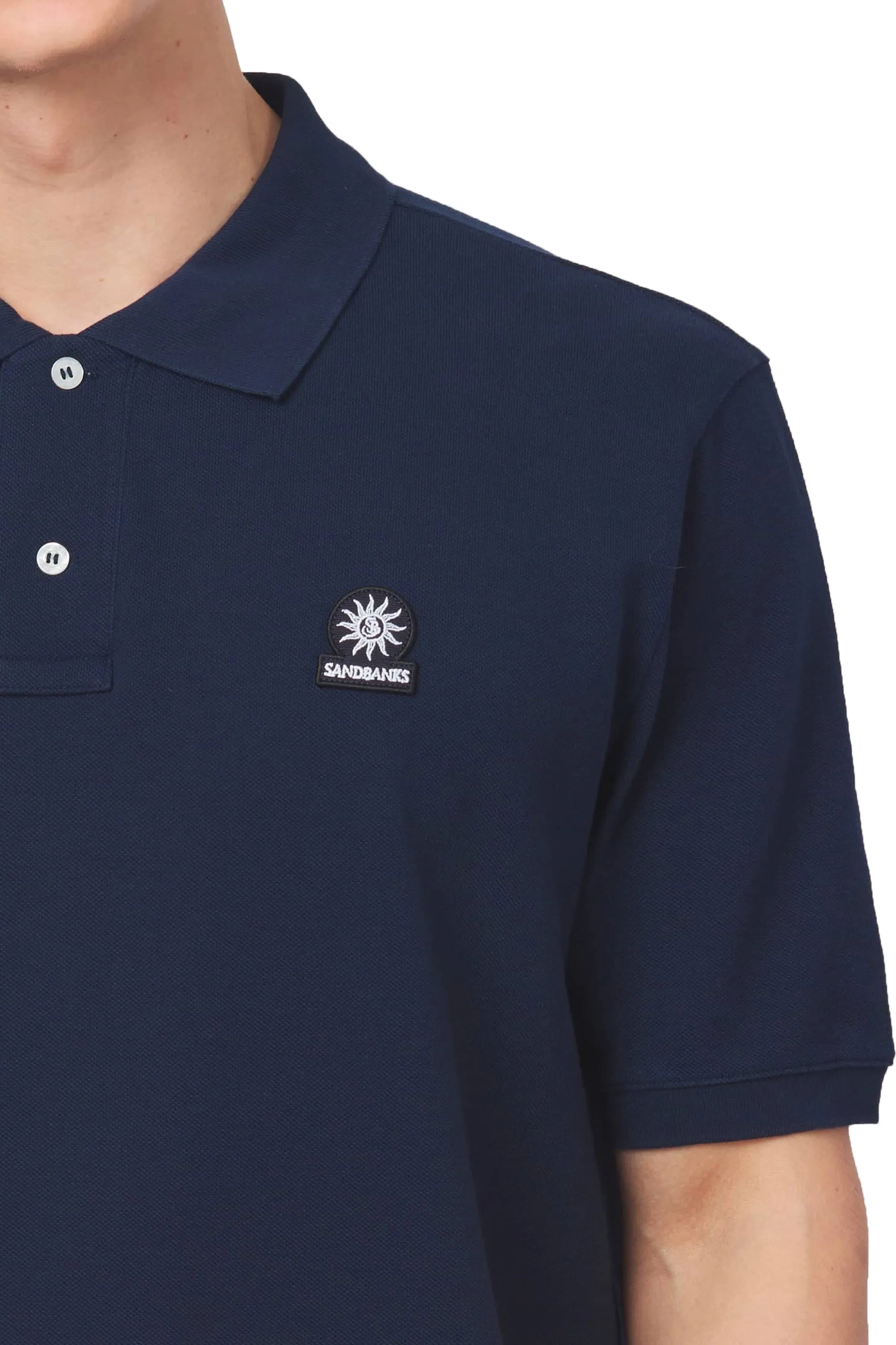 Badge Logo Polo Shirt Navy