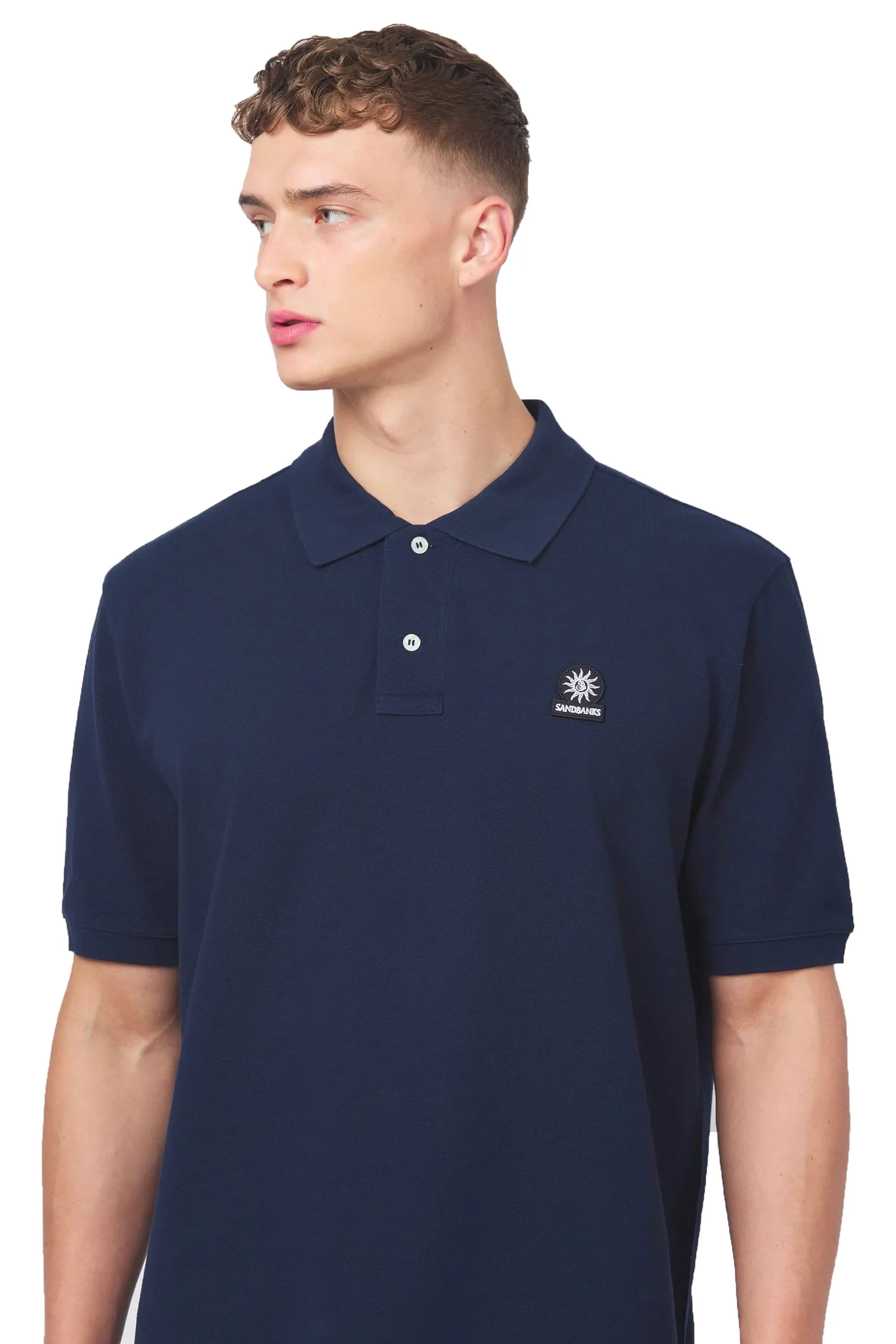 Badge Logo Polo Shirt Navy