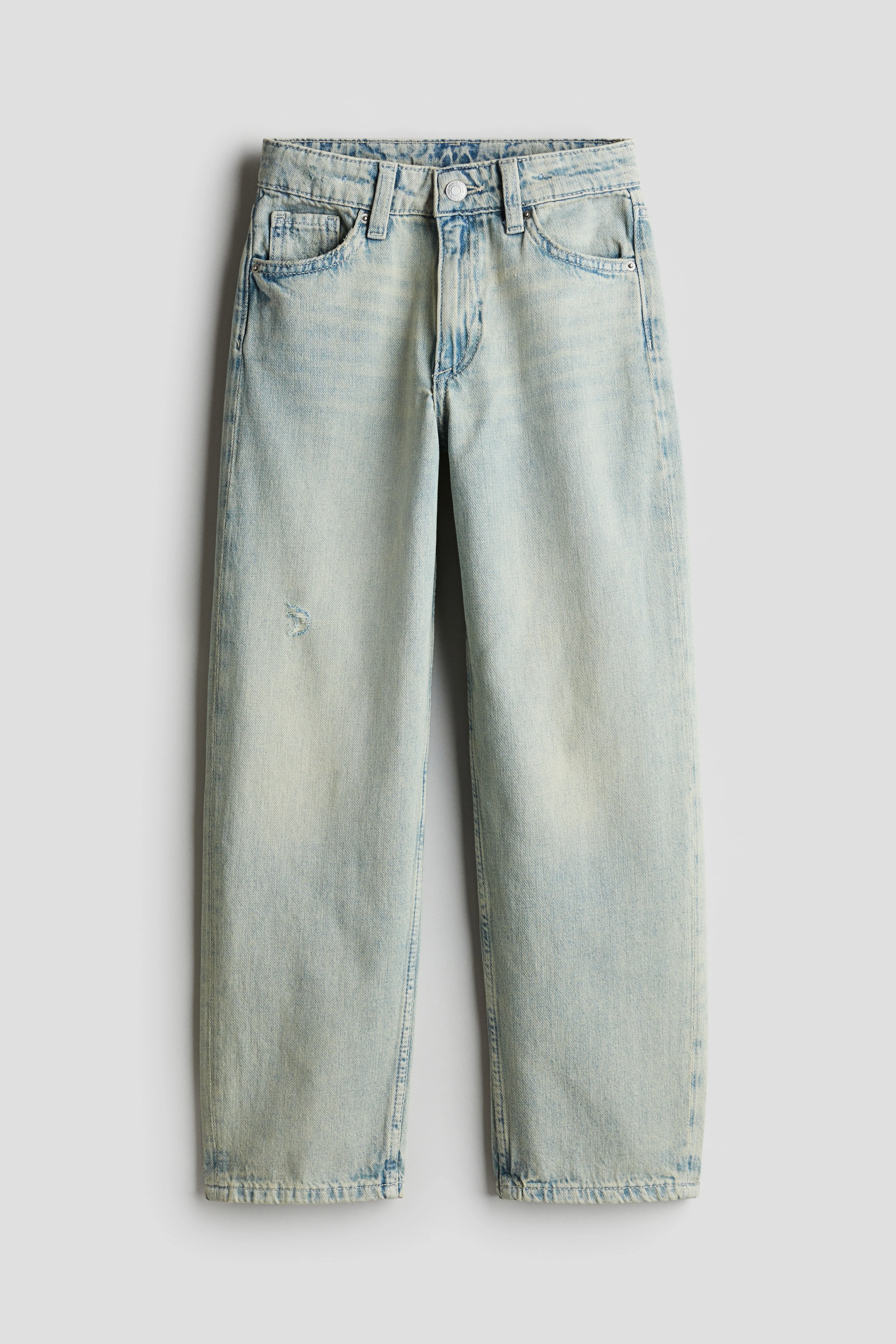 Baggy Fit Jeans - High waist - Long - Light denim blue - Kids | H&M GB