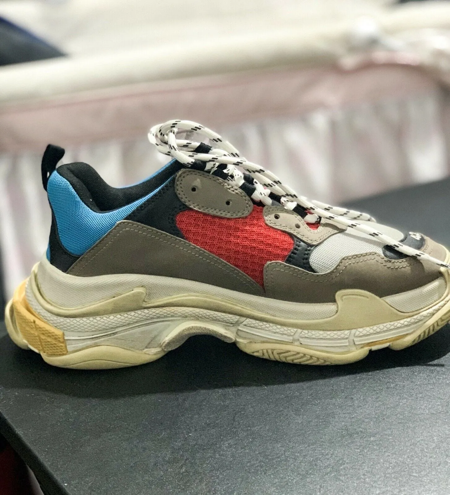 Balenciaga | Triple S Sneakers | Blue Grey Red Black