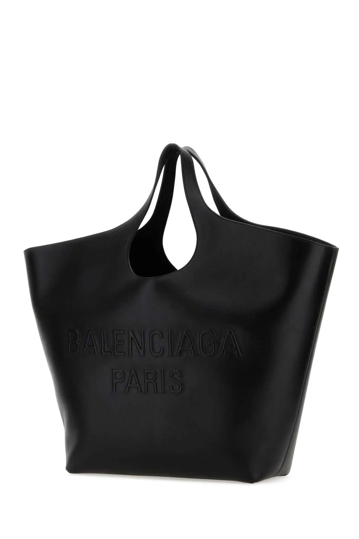 Balenciaga Black Leather Large Mary Kate Shopping Bag