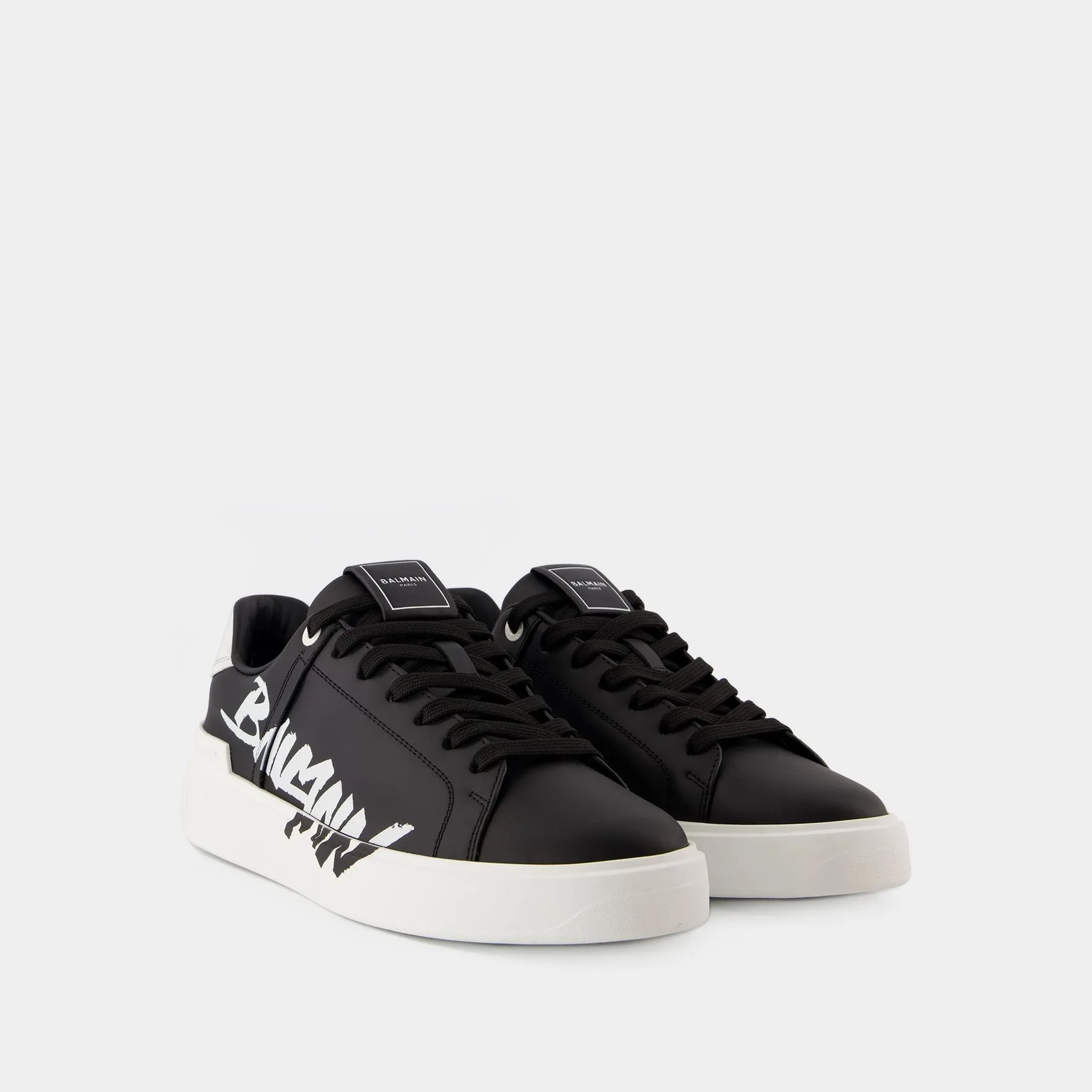 Balmain  B Court Sneakers - Balmain - Leather - Black