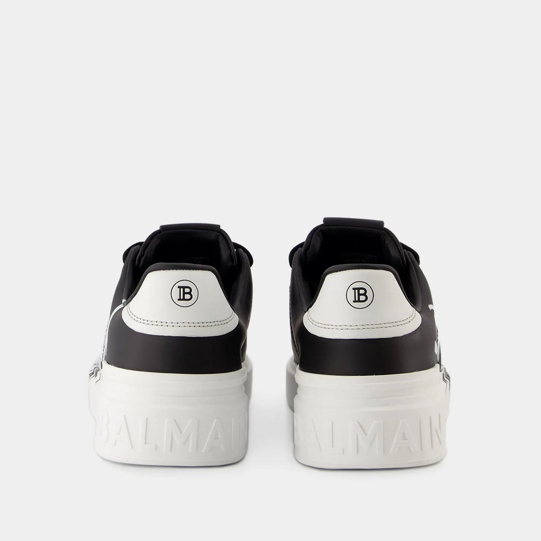 Balmain  B Court Sneakers - Balmain - Leather - Black