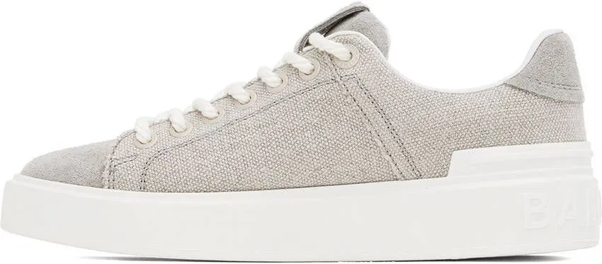 Balmain Gray B-Court Sneakers