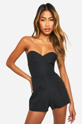 Bandeau Tailored Romper