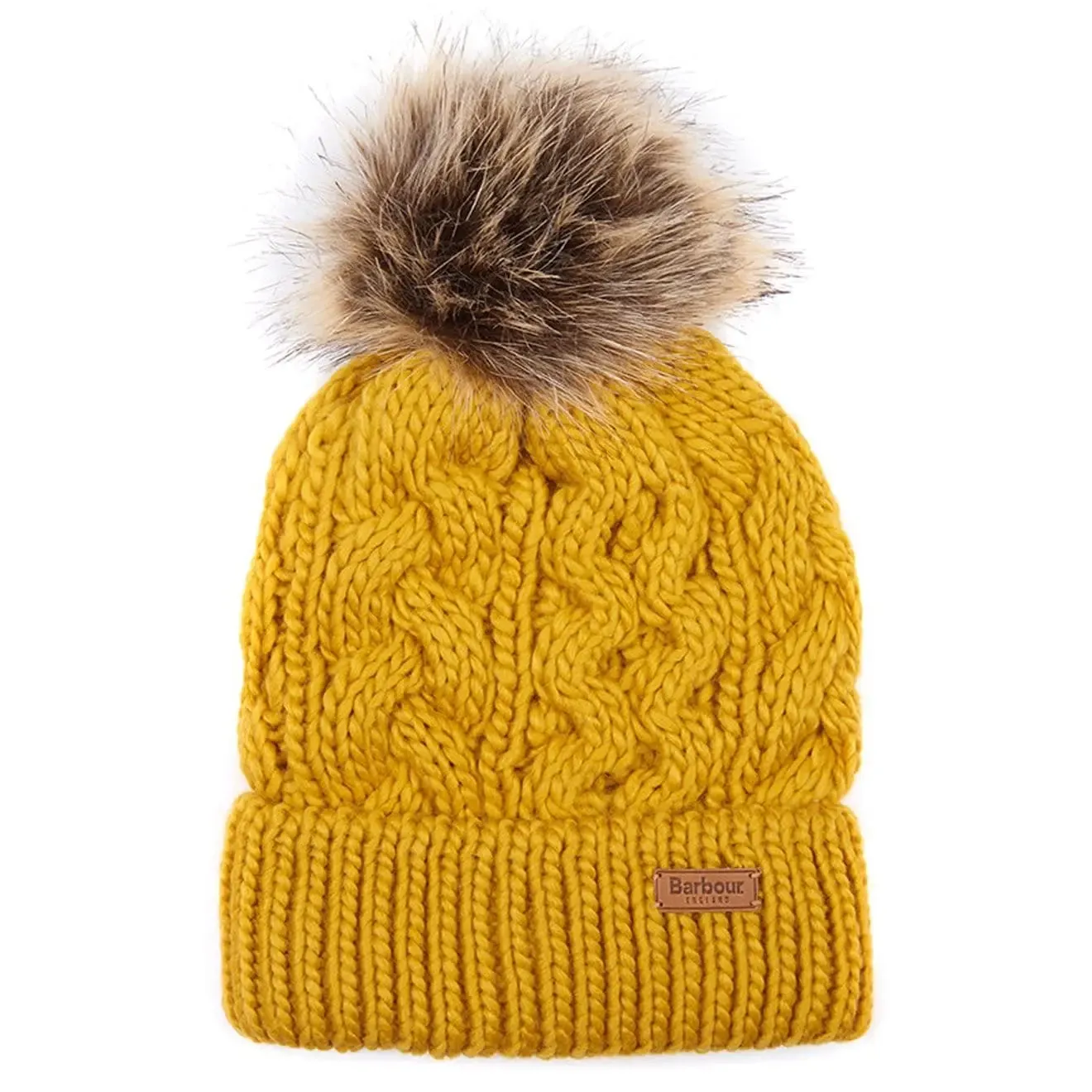 Barbour Womens Penshaw Beanie Ochre