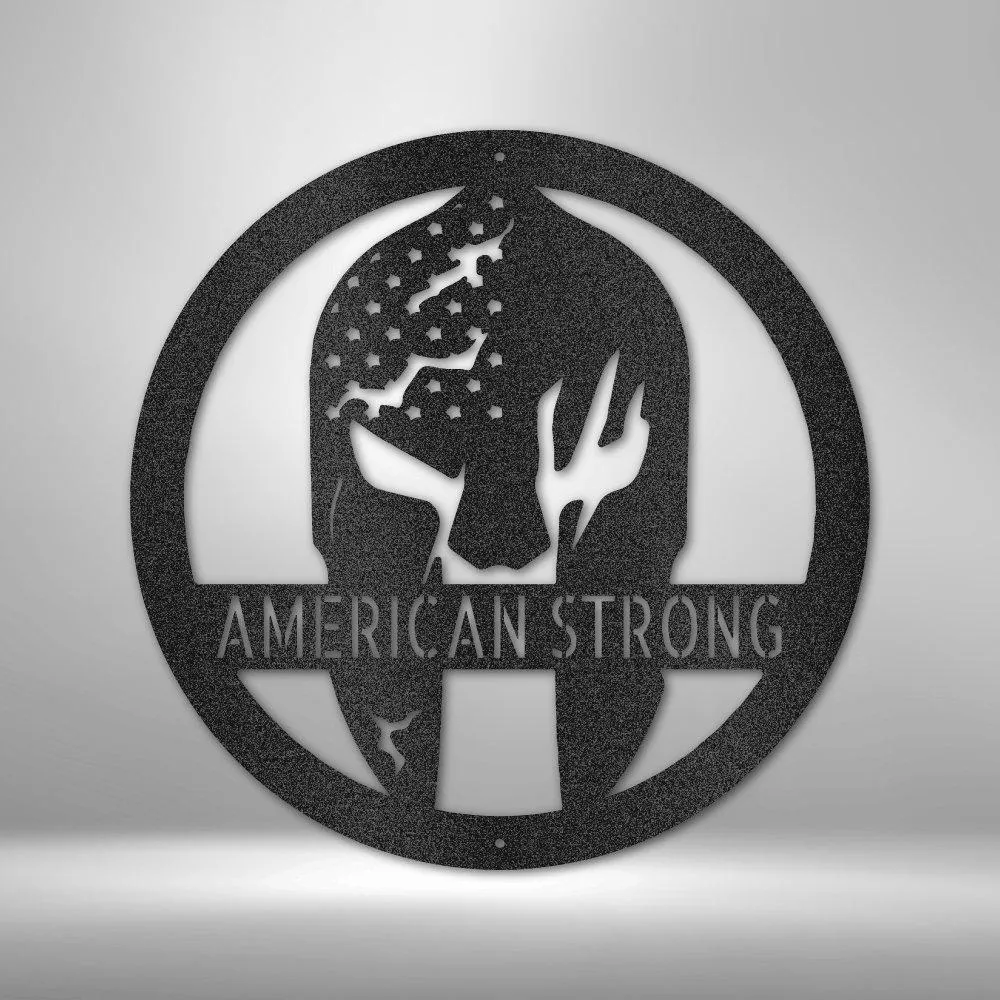 Battle Spartan Helmet - Personalized Steel Sign