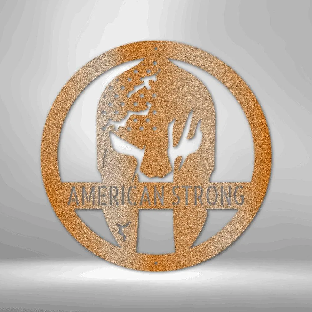 Battle Spartan Helmet - Personalized Steel Sign