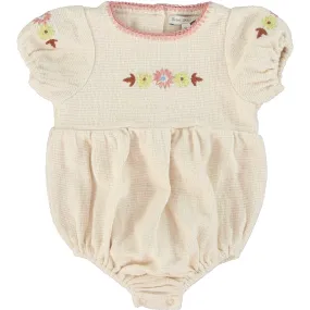 Bebe Organic Rosel Romper, Needlepoint