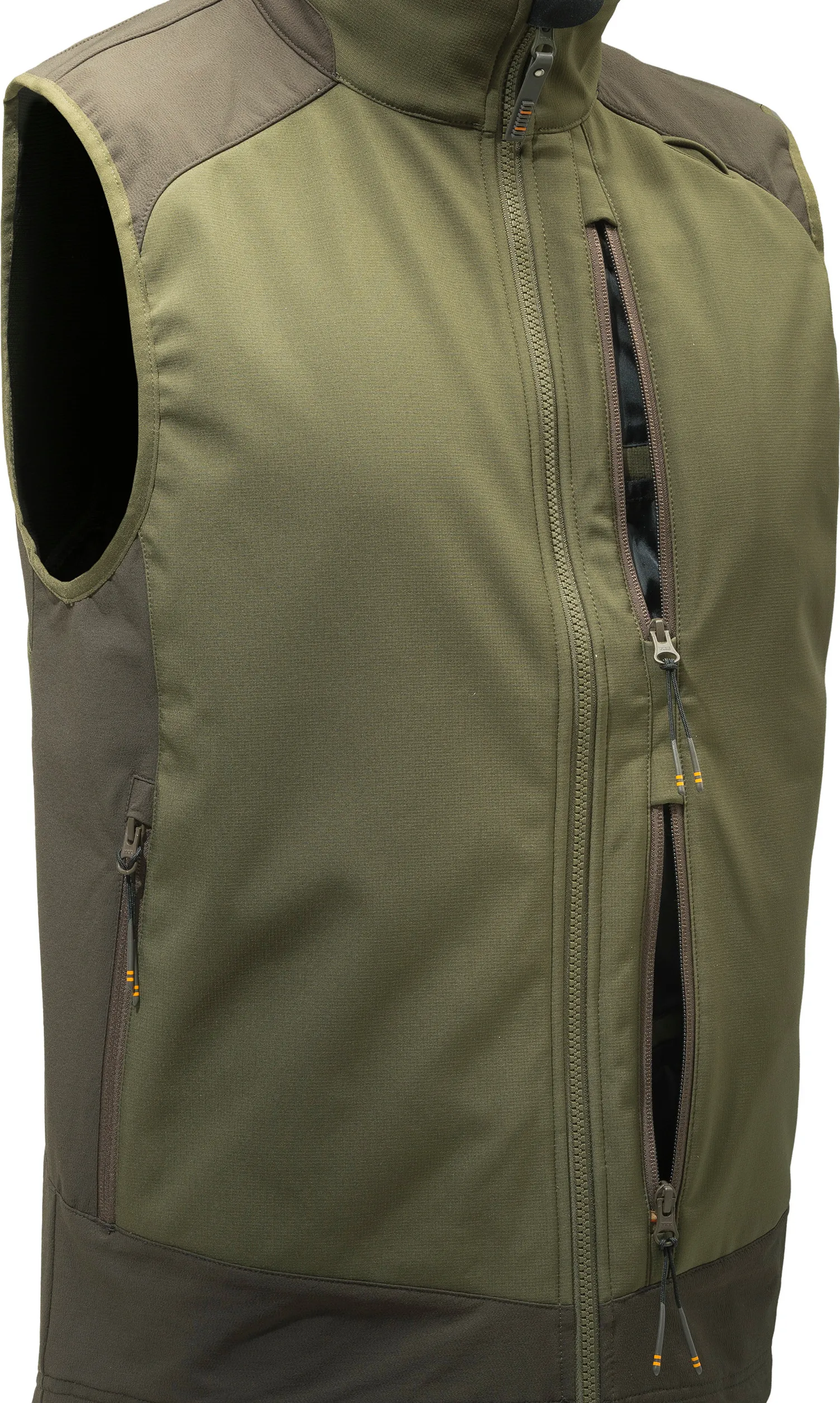 Beretta Men's Butte Softshell Vest Moss & Brown | Buy Beretta Men's Butte Softshell Vest Moss & Brown here | O