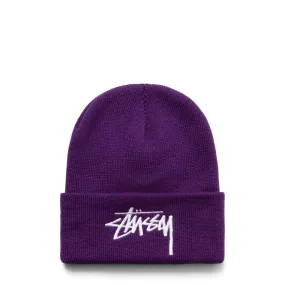 BIG STOCK CUFF BEANIE PURPLE | Bodega