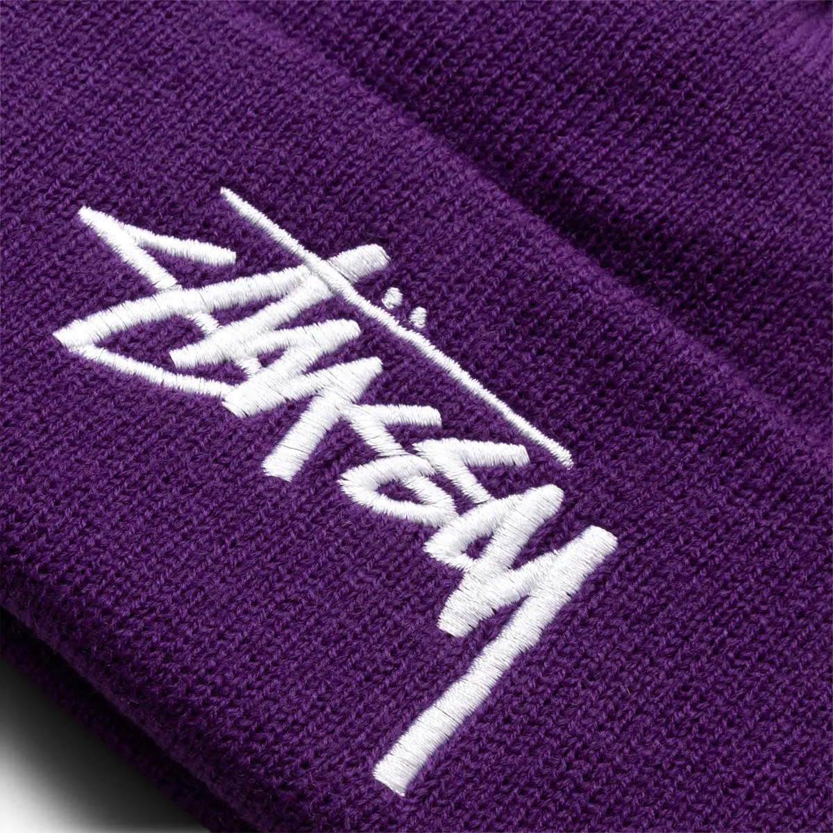 BIG STOCK CUFF BEANIE PURPLE | Bodega