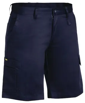 Bisley Workwear BSHL1999 Utility Short - Women - Cool Lightweight Cotton Preshrunk Drill - Navy - 8