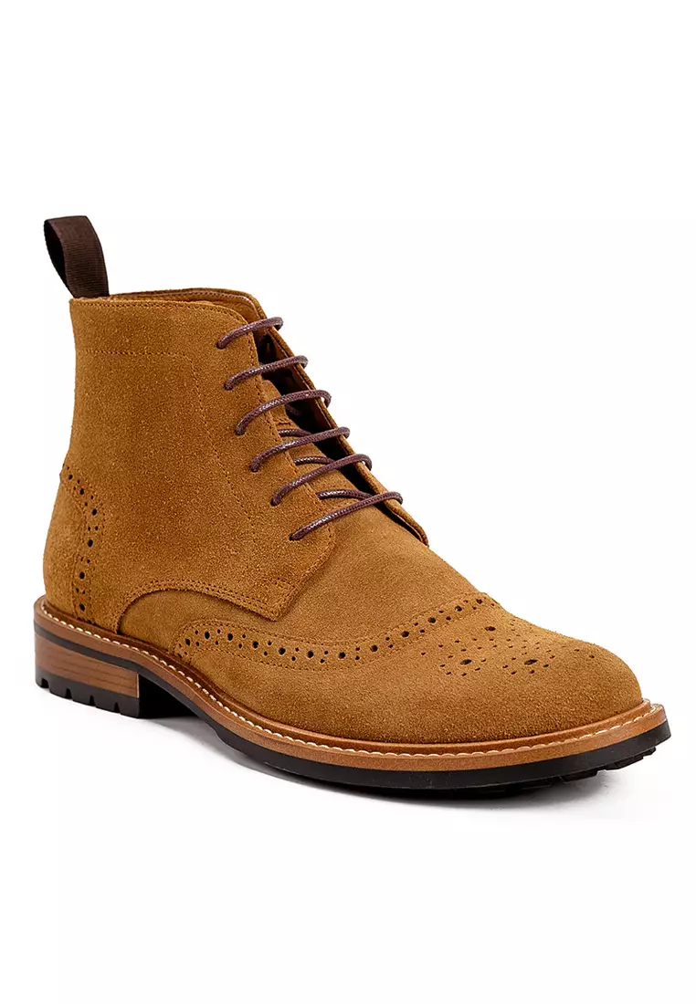 Bittter Cow Leather Brogue Boot G03-15